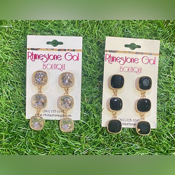 BRAND NEW WITH TAGS Triple Luxe Drop Earrings - Picture 2 of 3